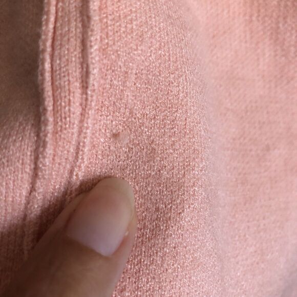 Rafaela Peach Open Front Cardigan Duster Rolled Sleeves - Picture 13 of 13